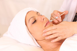 A woman getting Restylane® Plastic Surgery Injection