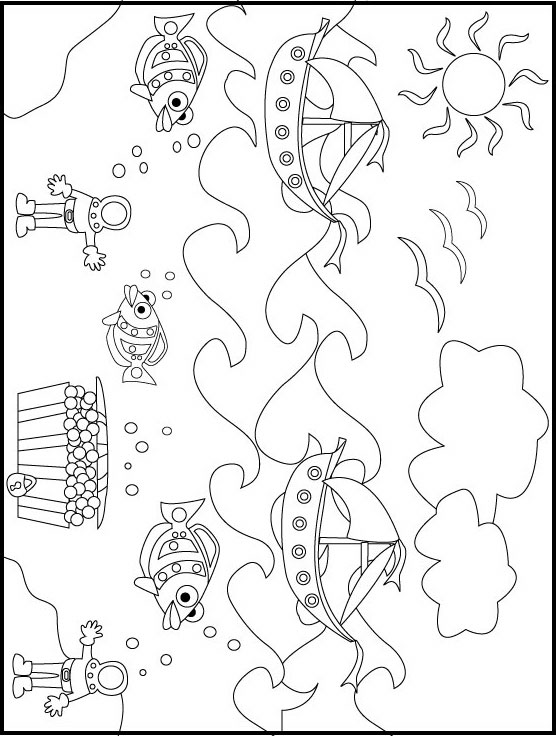 ocean flower coloring pages - photo #40